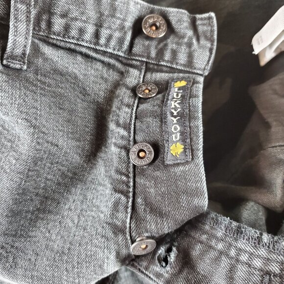 Lucky Brand Mens Too Tough To Die Button Fly Jeans Heritage Slim Black 37X32 - Picture 5 of 12